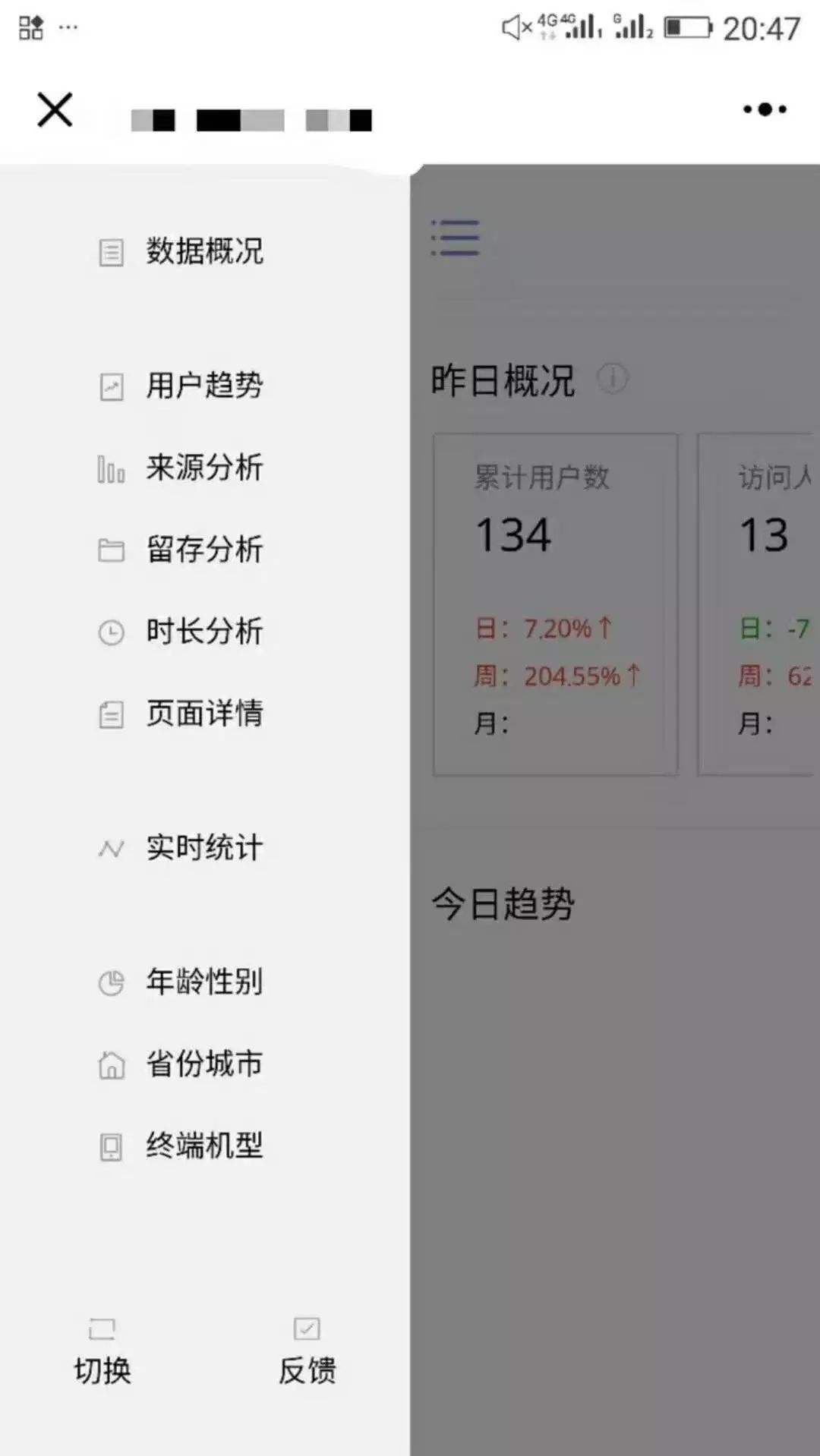 統(tǒng)計類<a href='http://www.gyrmgh.com/xcx/' target='_blank'><u>小程序開發(fā)</u></a>